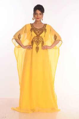Moroccan Kaftan  Farasha Abaya Maxi Modern Fancy Floor Length Dress 1