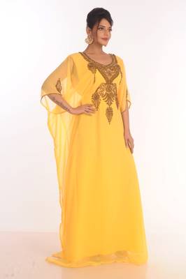 Moroccan Kaftan  Farasha Abaya Maxi Modern Fancy Floor Length Dress 2