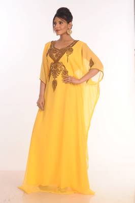 Moroccan Kaftan  Farasha Abaya Maxi Modern Fancy Floor Length Dress 3