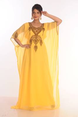 Moroccan Kaftan  Farasha Abaya Maxi Modern Fancy Floor Length Dress 4