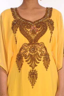 Moroccan Kaftan  Farasha Abaya Maxi Modern Fancy Floor Length Dress 5