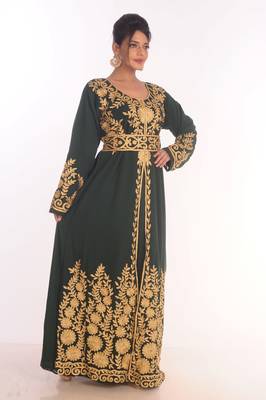 SALE !! Moroccan Islamic Kaftan Beach Fancy Modern Floor Length Bell Sleeve For Women Dress 4