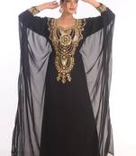 Royal Moroccan Ethnic Maxi Abaya Islamic Kaftan Beach Fancy Modern Floor Length Long Sleeve For Women Dress