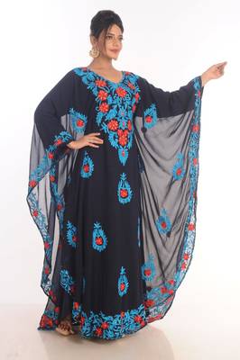 Moroccan Kaftan Farasha Abaya Maxi Modern Fancy Floor Length Dress 3