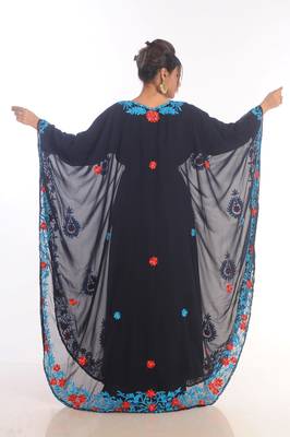 Moroccan Kaftan Farasha Abaya Maxi Modern Fancy Floor Length Dress 5