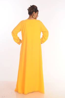 Royal Ethnic Maxi Abaya Moroccan Islamic Kaftan Beach Fancy Modern Floor Length Long Sleeve For Women Dress 5