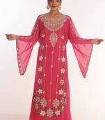 Dubai Moroccan Kaftan Farasha Abaya Maxi Modern Fancy Floor Length Dress