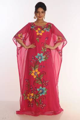 Royal Moroccan Ethnic Maxi Abaya Islamic Kaftan Beach Fancy Modern Floor Length Long Sleeve For Women Dress 1