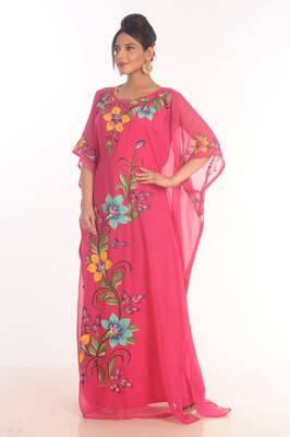 Royal Moroccan Ethnic Maxi Abaya Islamic Kaftan Beach Fancy Modern Floor Length Long Sleeve For Women Dress 4