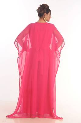 Royal Moroccan Ethnic Maxi Abaya Islamic Kaftan Beach Fancy Modern Floor Length Long Sleeve For Women Dress 5