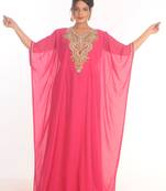 SALE !! Dubai Moroccan Islamic Kaftan Beach Abaya Fancy Modern Floor Length 3/4 Sleeve For Women Dress