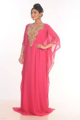 SALE !! Moroccan Islamic Kaftan Beach Abaya Fancy Modern Floor Length 3/4 Sleeve For Women Dress 4