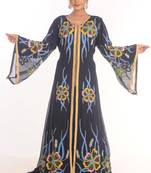 SALE !! Dubai Moroccan Islamic Kaftan Beach Abaya Fancy Modern Floor Length Long Sleeve For Women Dress