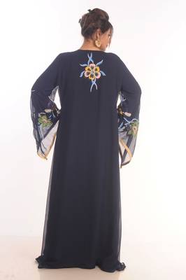 SALE !! Moroccan Islamic Kaftan Beach Abaya Fancy Modern Floor Length Long Sleeve For Women Dress 5