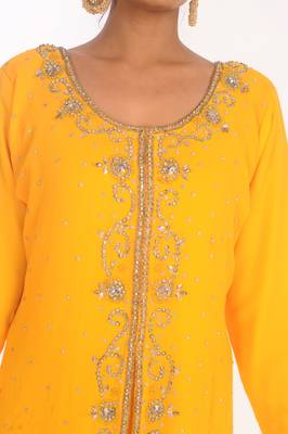 Moroccan Kaftan Farasha Abaya Maxi Modern Fancy Floor Length Dress 3
