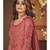 Shamita Shetty Deep Peach Lucknowi Embroidered Anarkali Suit