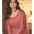 Shamita Shetty Deep Peach Lucknowi Embroidered Anarkali Suit