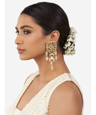 Multi Color Immitation Kundan Polki Dangler Chandelier 2