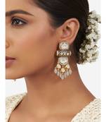 Multi Color Immitation Kundan Polki & Meenakari Motif Dangler Chandelier