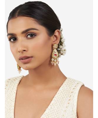 Multi Color Immitation Kundan Polki Dangler Drop 2