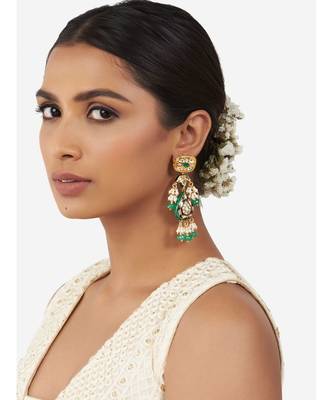 Multi Color Immitation Kundan & Lakha Meenakari Polki Dangler Drop 2