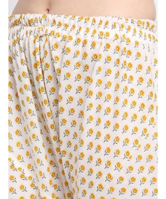 Wild Flower Floral Straight Kurti with Churidaar 5