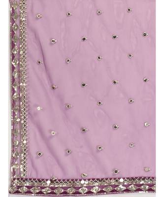 Eggplant Purple Amazing Poly Georgette Lehenga Choli 7