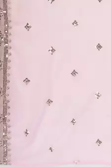 Ice Blue or Pink Sequence Worked Lehenga Choli
