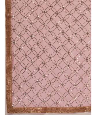 Rose Pink Fancy Party Wear Tissue Silk Lehenga Choli 7