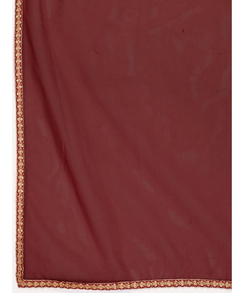 Kohl Black Foil Printed Poly Georgette Lehenga Choli