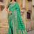 light sea green woven banarasi silk saree with blouse
