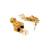Gold Plated Maa Laxmi Stone Studded Necklace With Earrrings For Women And Girls