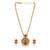 Gold Plated Maa Laxmi Stone Studded Necklace With Earrrings For Women And Girls