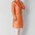 Koshin Orange Color Art Silk Square Digitally Printed Kurta Pyjama For Festive & Wedding