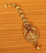 Gold zircon  maang-tikka