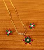 Multicolor ruby  pendants