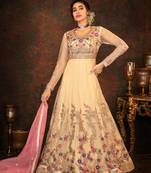 Chiku embroidered net salwar