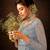 Grey embroidered net salwar