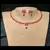 Red American Diamond with Earrings Jewellery Necklace Set for Wedding