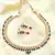 Multicolor American Diamond with Earrings Jewellery Necklace Set for Wedding