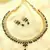 Black American Diamond with Earrings Jewellery Necklace Set for Wedding