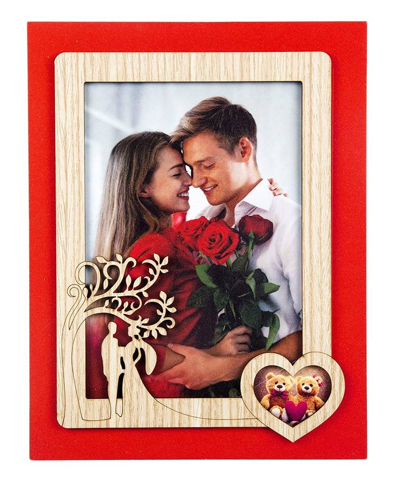 International Gift Wooden Love Theme Photo Frame