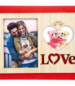 International Gift Wooden Love Theme Photo Frame