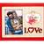 International Gift Wooden Love Theme Photo Frame