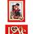 International Gift Synthetic Wood Love Shape Photo Frame  Set of 2