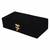 International Gift Plastic Rose Flower with Golden Leaf Love Shape Stand in Gift Box