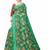 Leeza Store Women's Cotton Blend Digital Print Floral Pattern Tassels Saree With Unstitched Blouse Piece