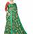Leeza Store Women's Cotton Blend Digital Print Floral Pattern Tassels Saree With Unstitched Blouse Piece