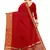 Leeza Store Women's Cotton Silk Golden Zari Border Jacquard Woven Plain Solid Saree with Unstitched Blouse Piece