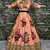 Hypnotizing Peach Pearl, Dori and Sequins Embroidered Art Silk Fabric Lehenga choli for bride